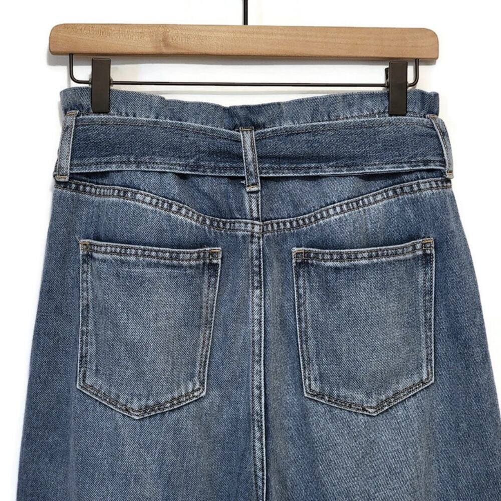 Joes Jeans The Brinkley High Rise Paperbag Tie Waist Straight Denim Jean Size 30 - Picture 9 of 14